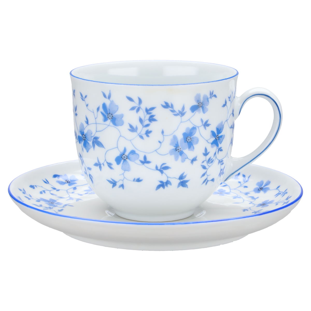 Arzberg Form 1382 Blaublüten Teiera 6 Persone Con Coperchio - 41382, Porcellana Bianca E Blu