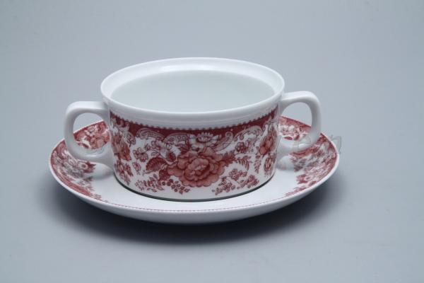 Suppentasse mit Untertasse