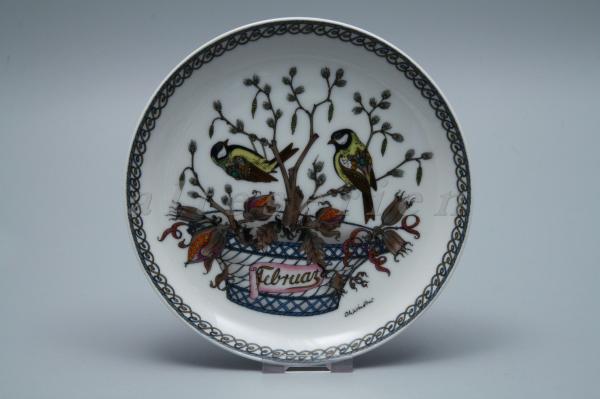 Wandteller 02 Februar Kohlmeise