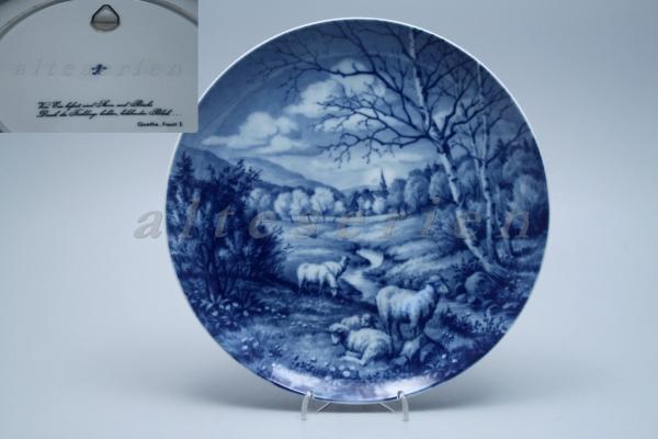 Wandteller: Motiv - Schafsweide