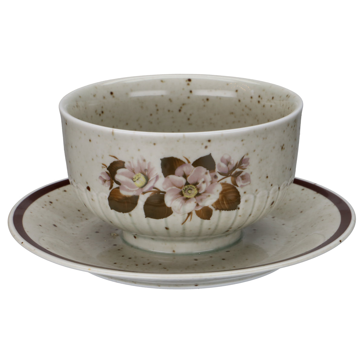 Sauciere mit Teller einteilig