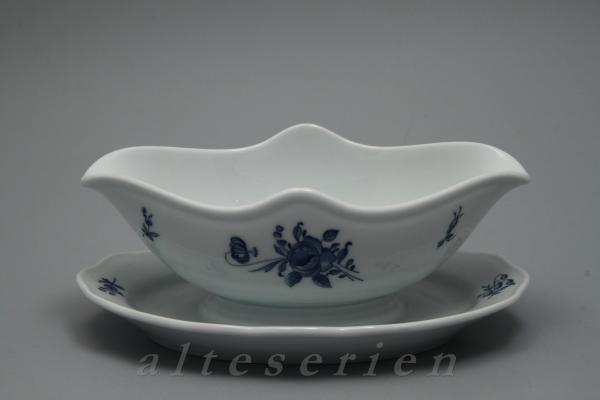 Sauciere mit Teller einteilig