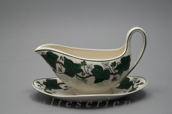 Sauciere mit Teller einteilig