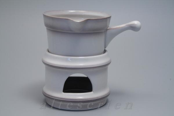 Buttersauciere mit Stövchen H 13,5