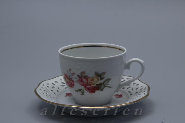 Kaffeetasse mit Untere (Durchbruchteller)