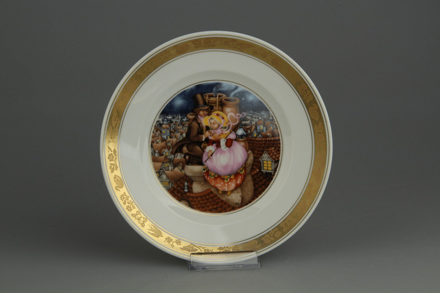 Wandteller The Shepherdess and the Chimney Sweep