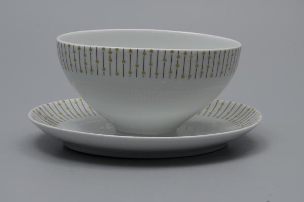 Sauciere mit Teller einteilig