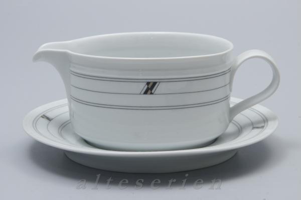 2-teilige Sauciere mit Teller