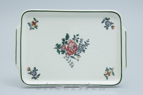 Butterplatte mit Griffen eckig altes Modell