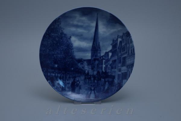 Wandteller Alt Hamburg Jungfernstieg um 1825