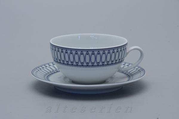 Ostfriesenteetasse mit Untere Diamantendekor