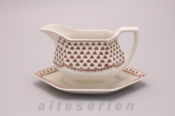 Sauciere mit Teller einteilig