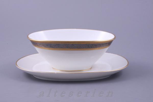 Sauciere mit Teller einteilig