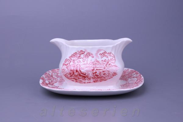 Sauciere mit Teller einteilig