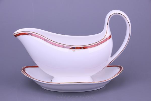 Sauciere mit Teller 2-tlg