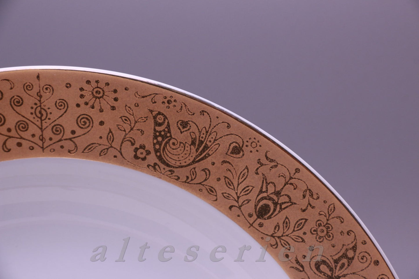 Suppenteller Gold Volldekor