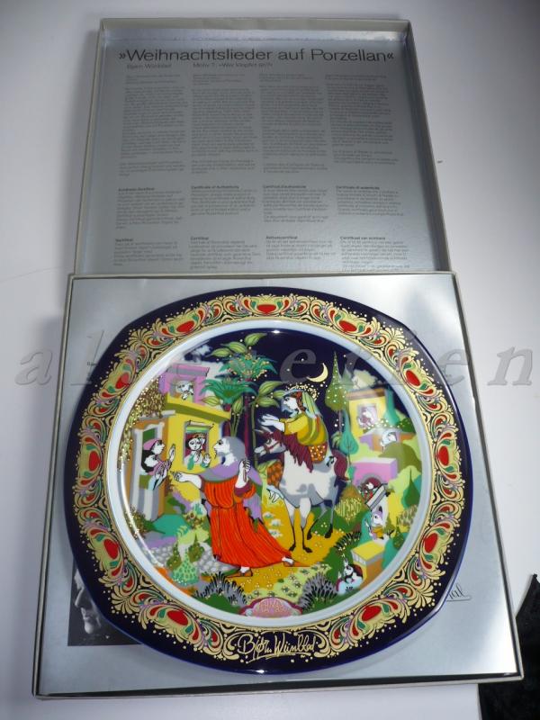 Weihnachtsteller 1989 - Wer klopft an?