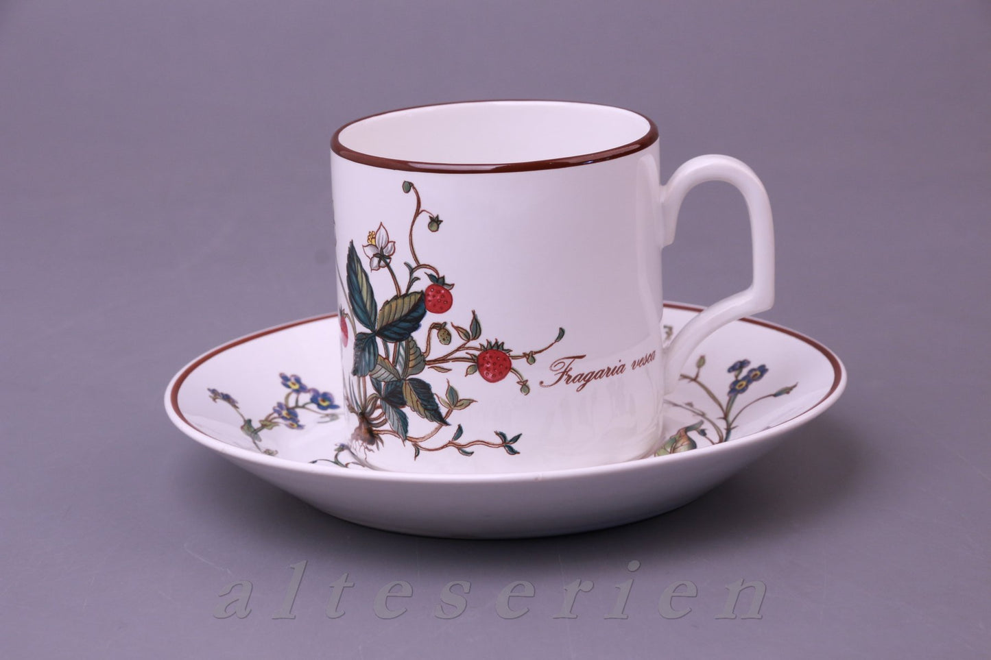 Kakaotasse mit Untere Fragaria vesea