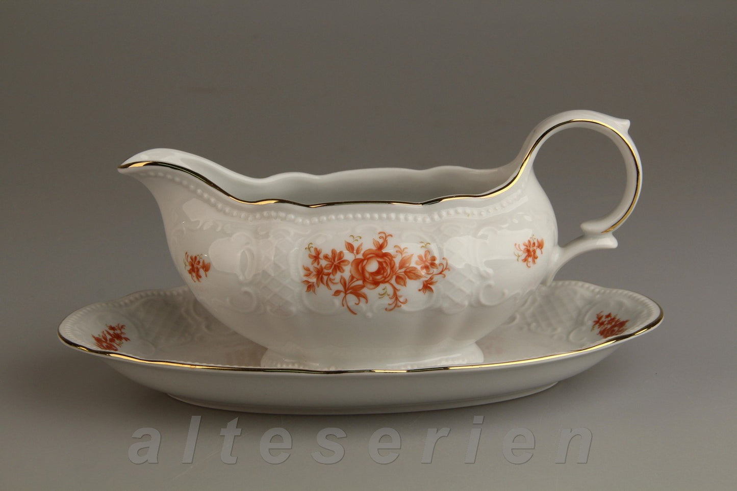 Sauciere mit Teller 2-tlg