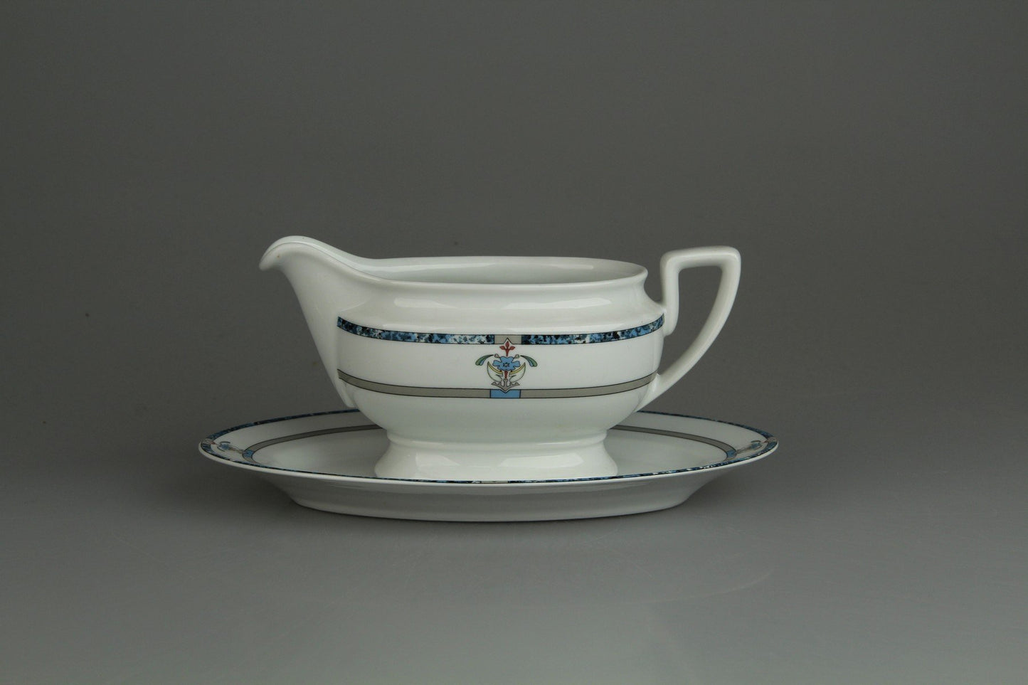 Sauciere mit Teller 2-tlg