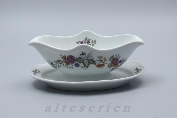 Sauciere mit Teller einteilig