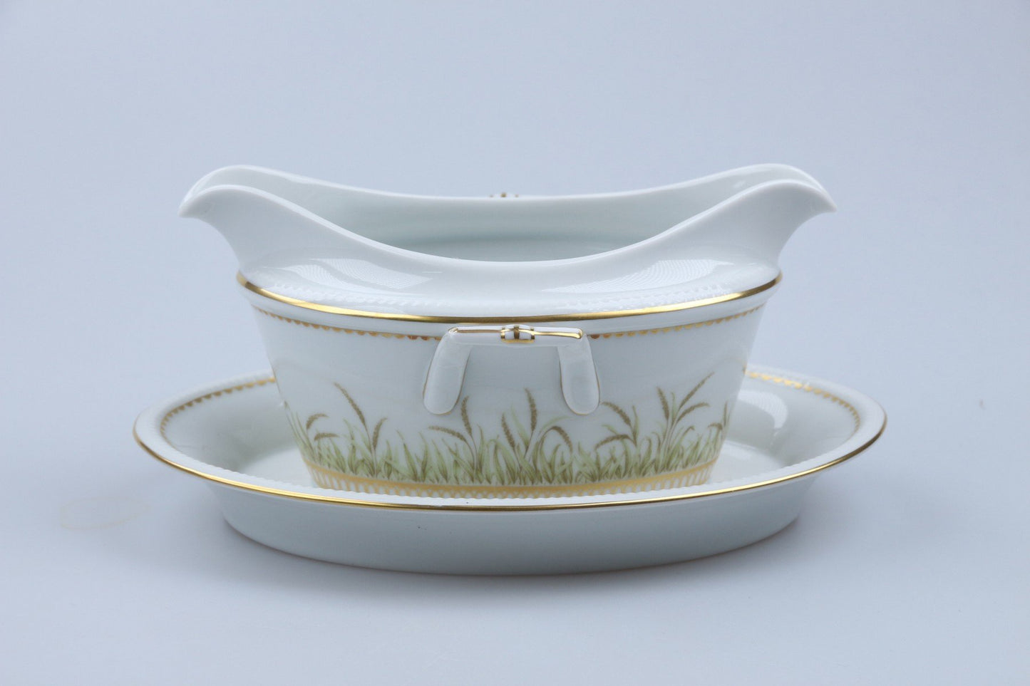 Sauciere mit Teller einteilig