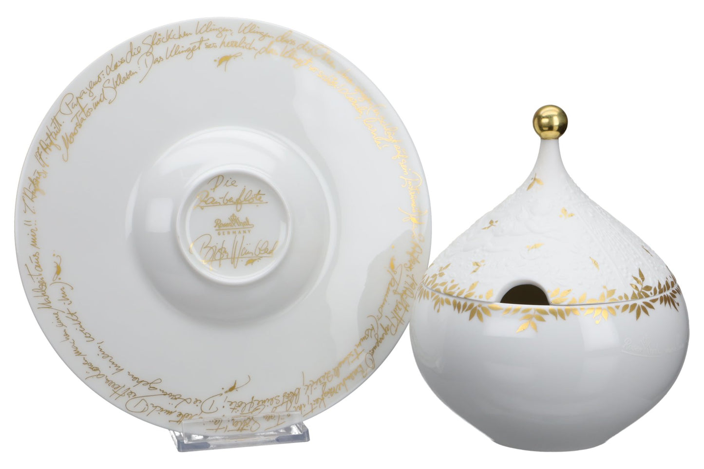 Sauciere mit Teller 3-tlg