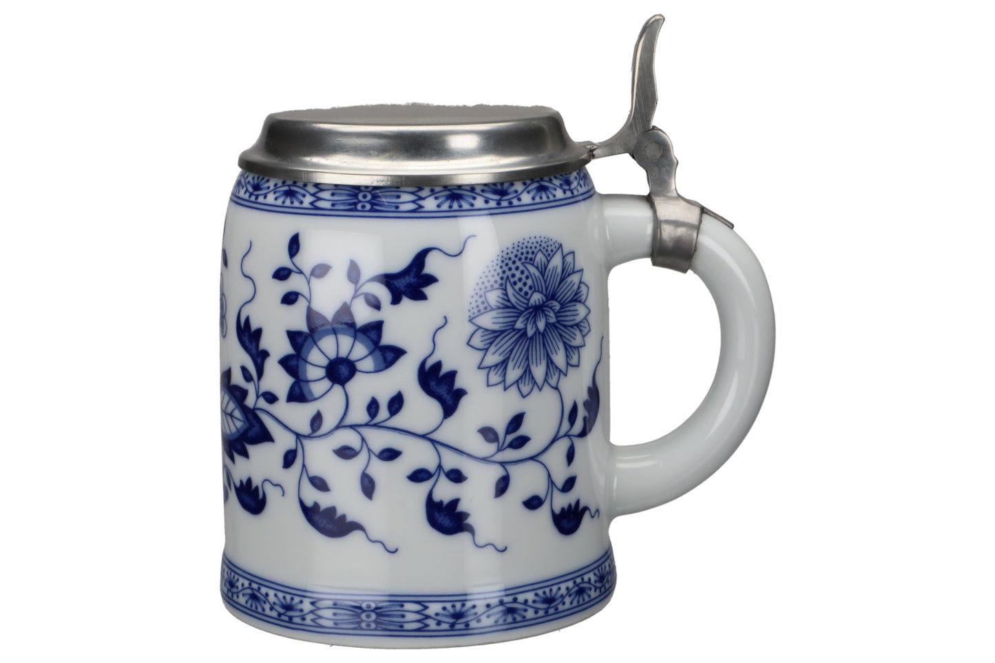 Bierkrug mit Zinndeckel