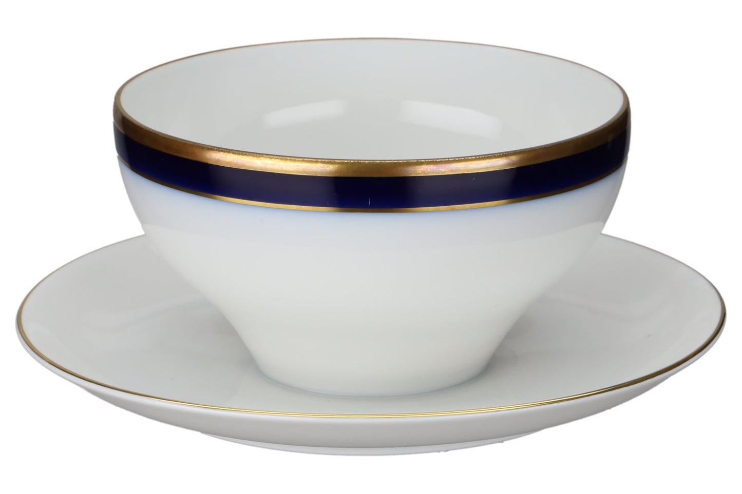 Sauciere mit Teller einteilig