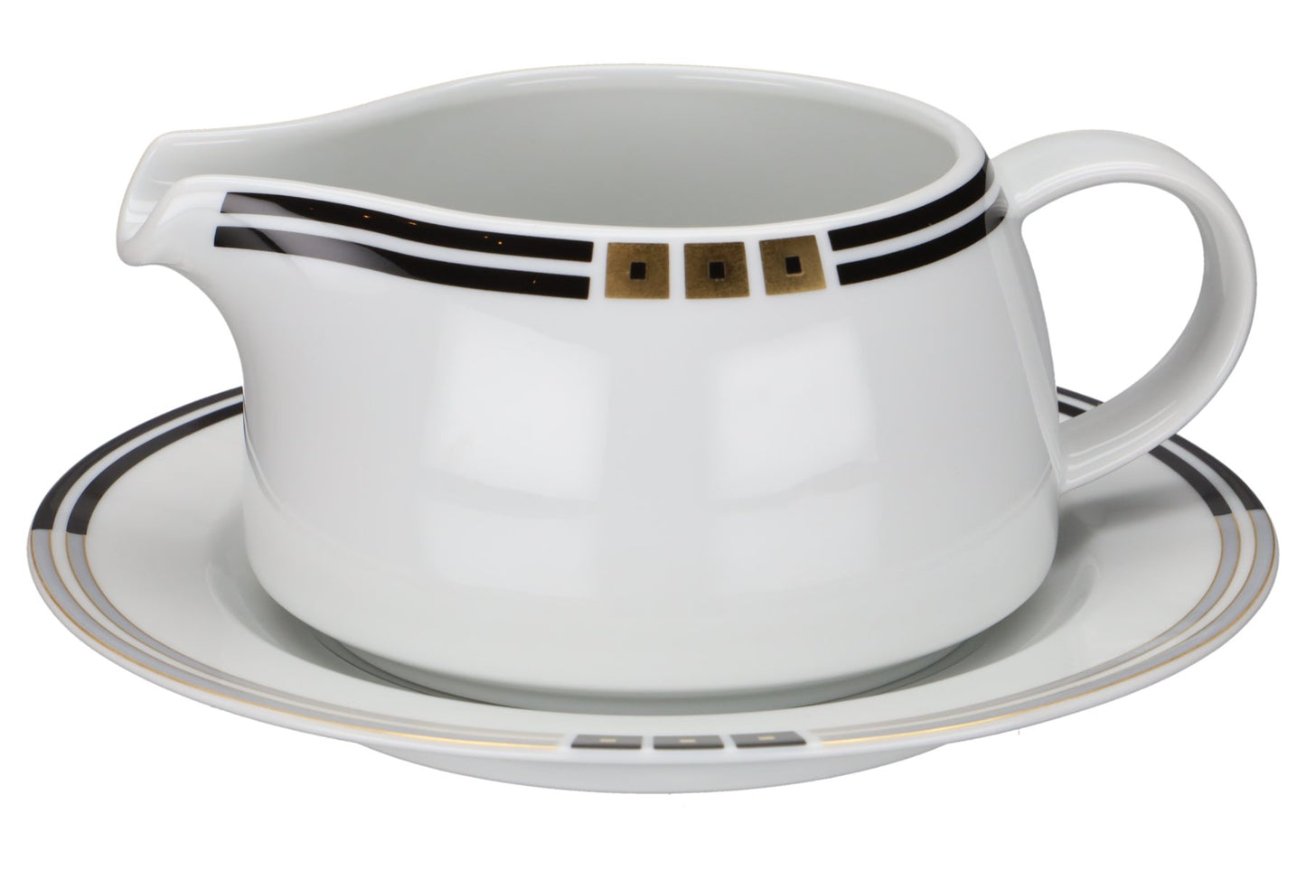 Sauciere mit Teller 2-tlg