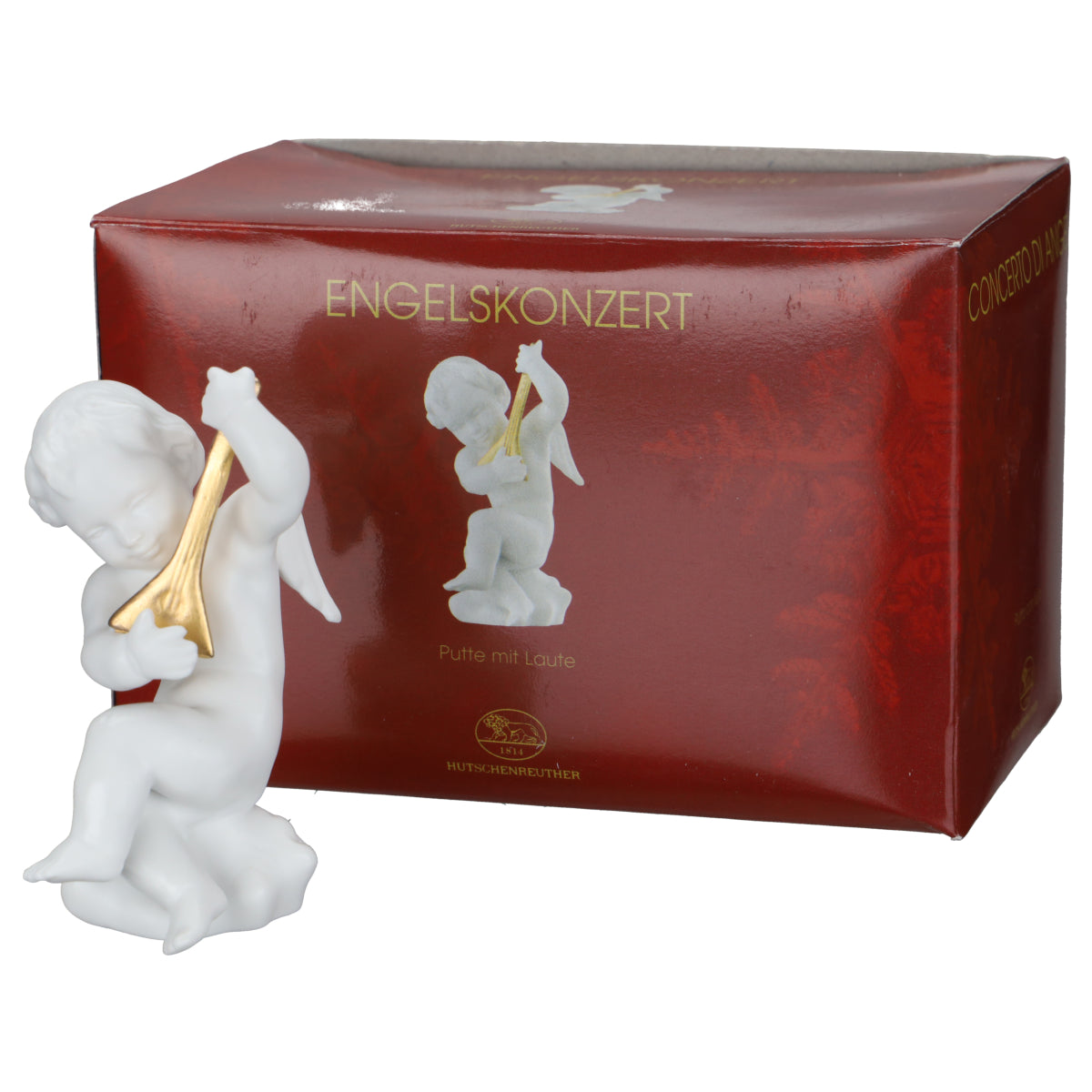 Figur Engel mit Laute in OVP