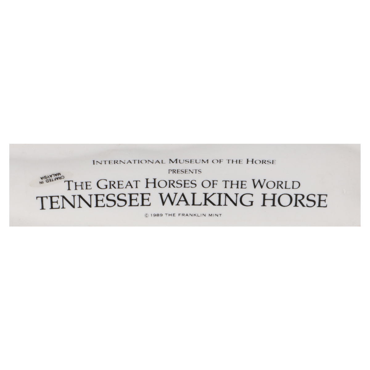 THE GREAT HORSES OF THE WORLD Tennessee Walking Horse