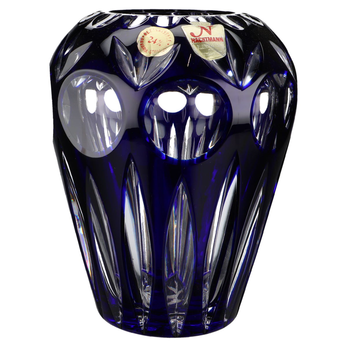 Vase groß 16 cm kobaltblau