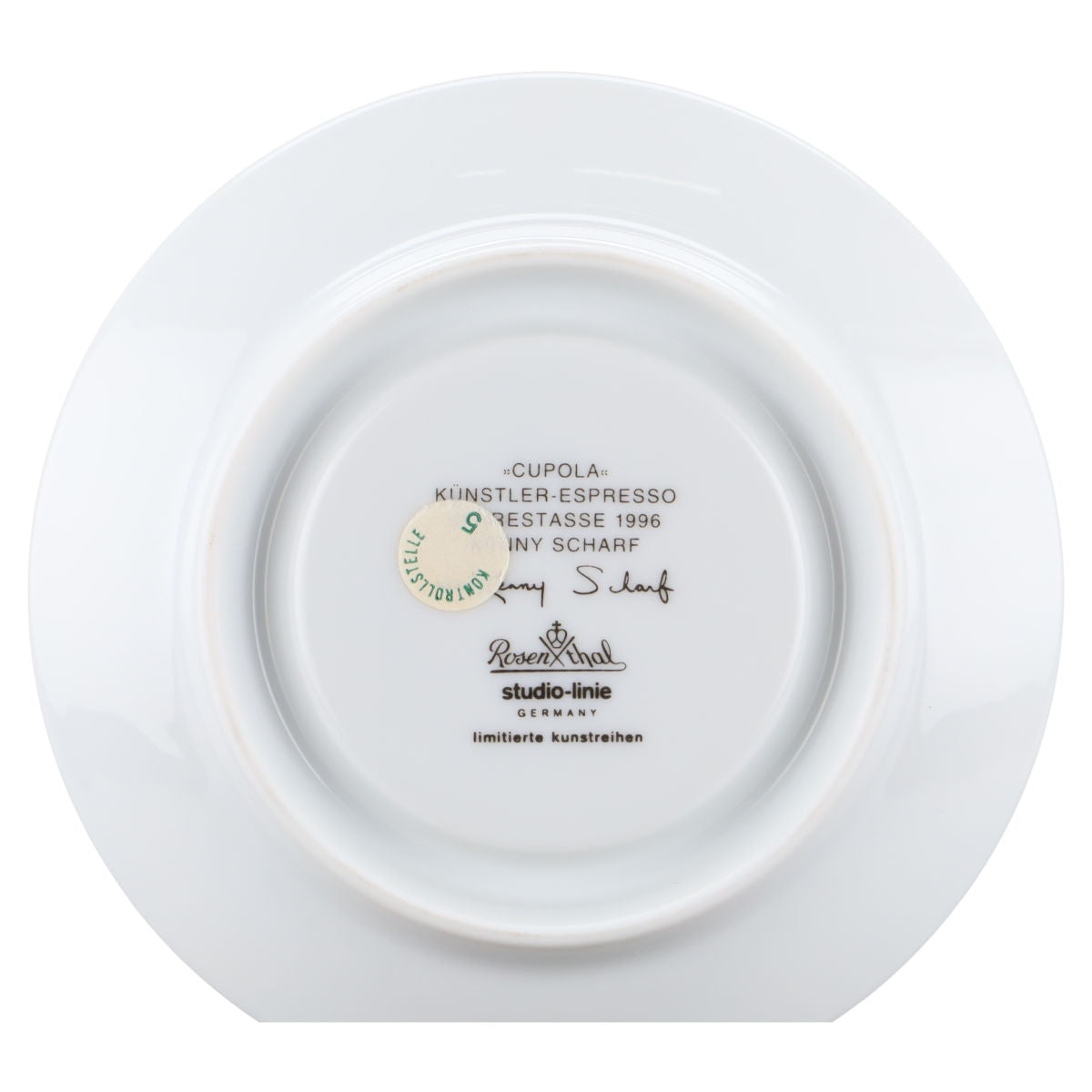 Espressotasse mit Untere - Jahrestasse 1996 Kenny Scharf