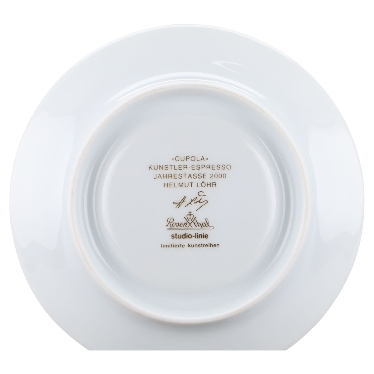 Espressotasse mit Untere - Jahrestasse 2000 Helmut Löhr