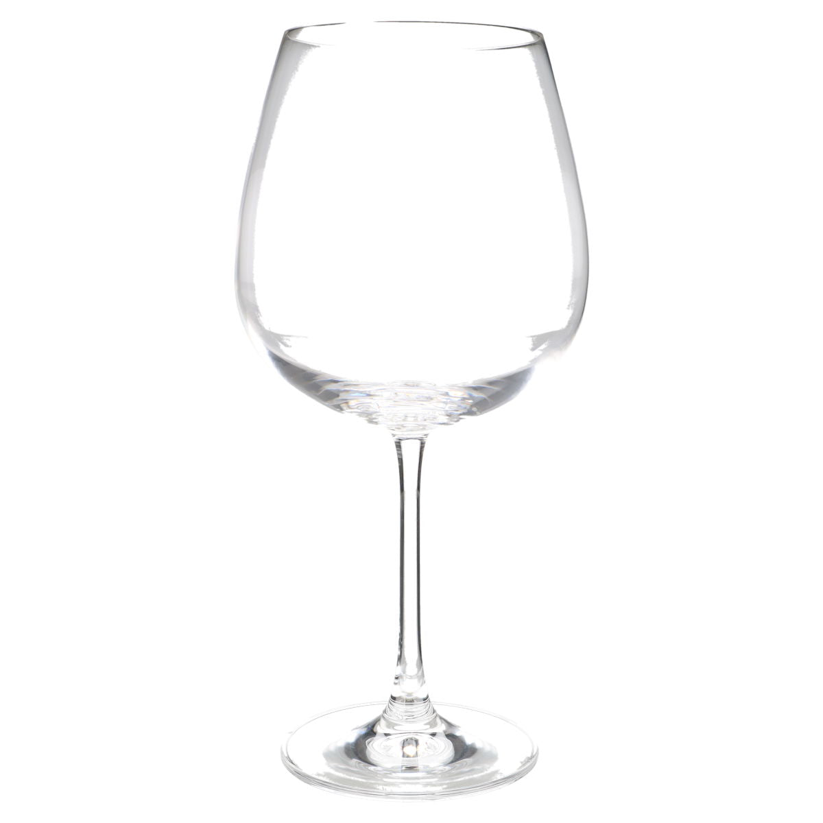 Burgunder Glas hohe Form