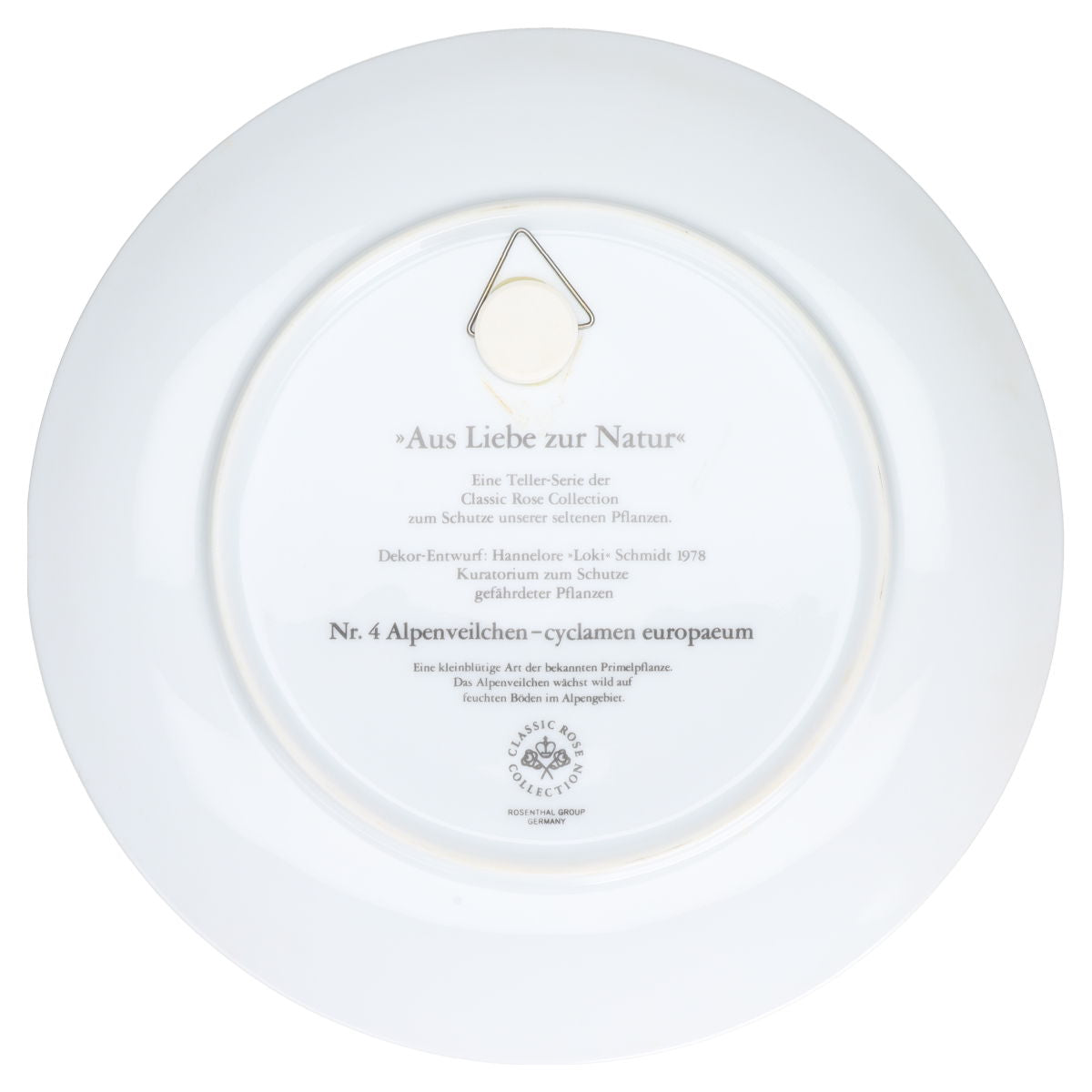 Wandteller Alpenveilchen Nr. 4