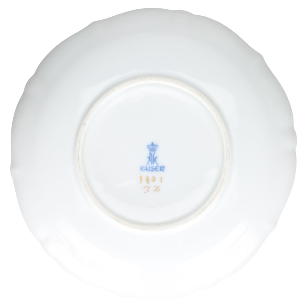 Schale, gewellter Rand rund 16 cm