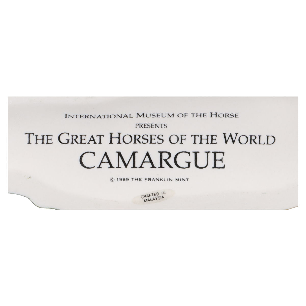 THE GREAT HORSES OF THE WORLD Camargue
