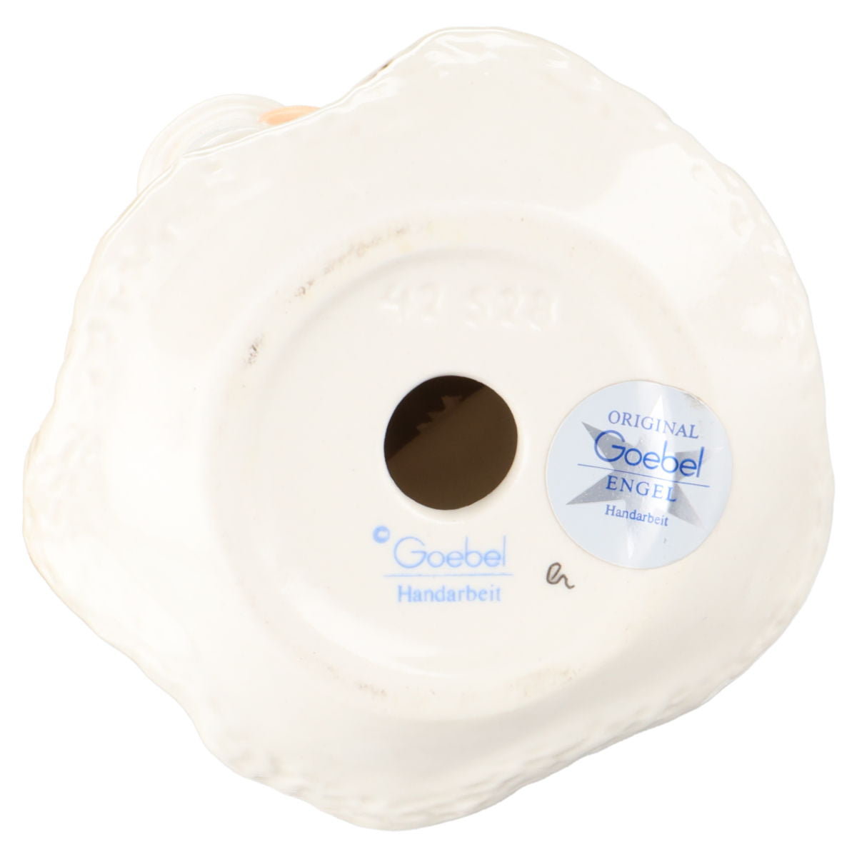 Weihnachtsfigur Engel singend Modell 42 528 Kerzenhalter lila Kleid