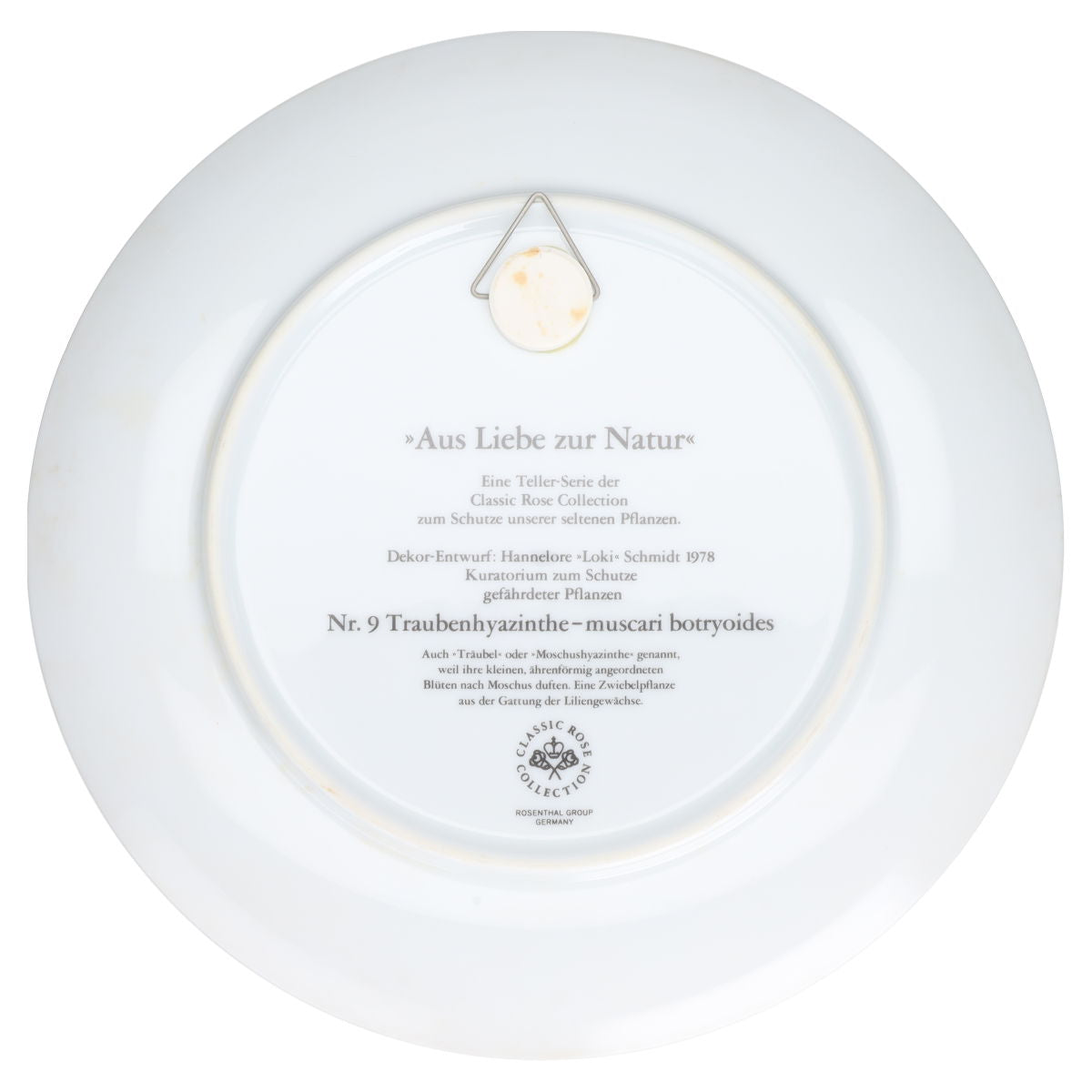 Wandteller Traubenhyazinthe Nr. 9
