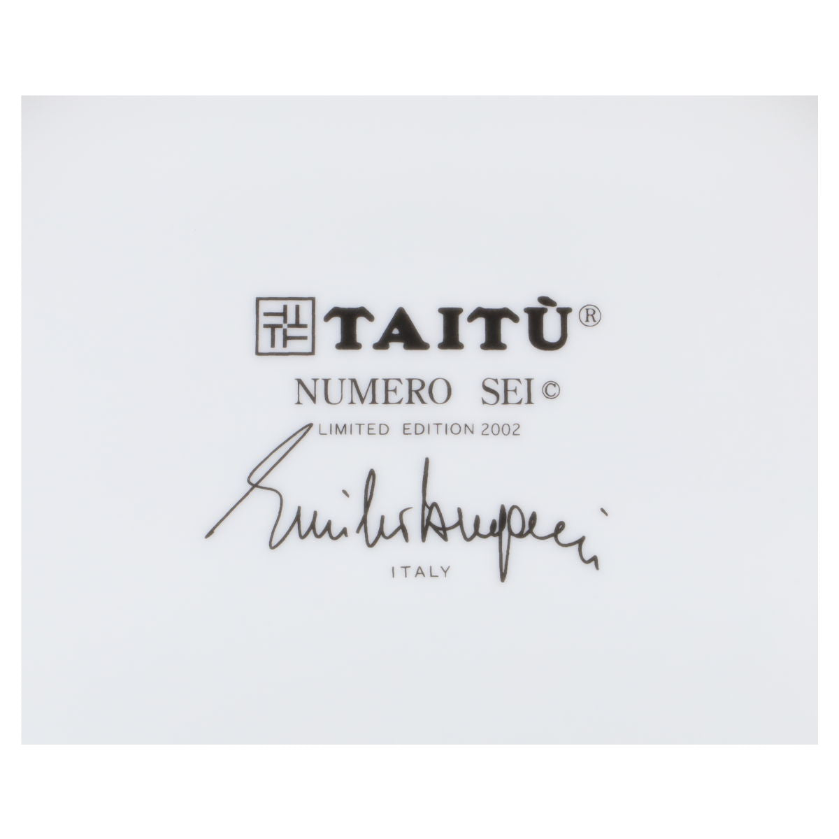 Platzteller Numero Sei