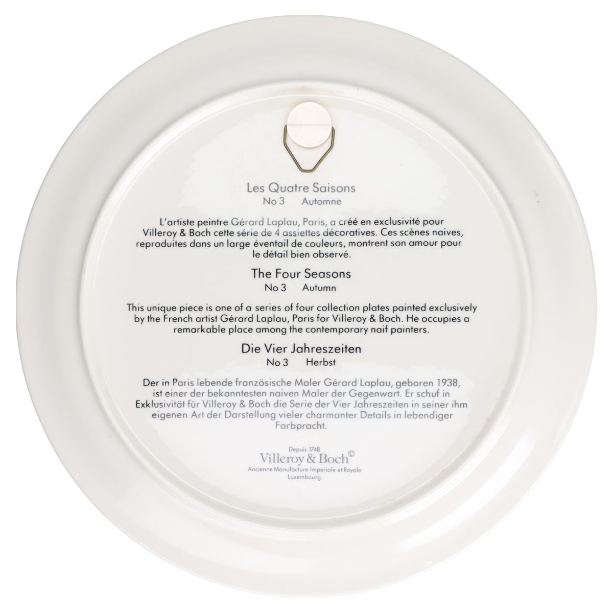 Sammelteller No. 3 Automme/Autumn/Herbst D 23,3 cm