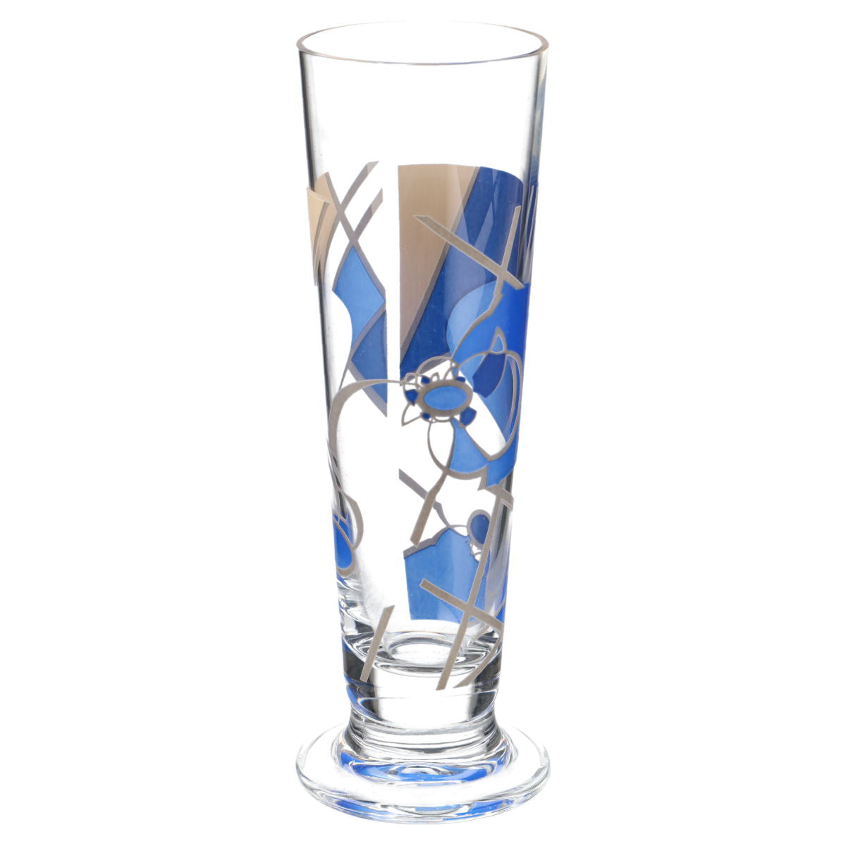 Schnapsglas Stamper Blaue Muster