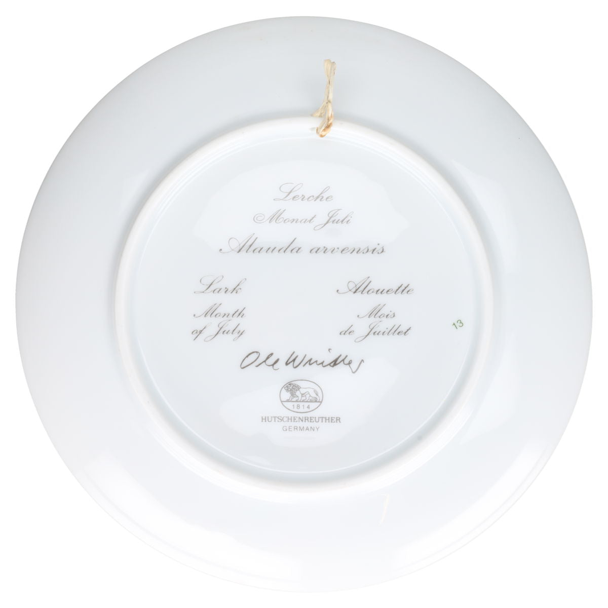 Wandteller 07 Juli Lerche II. Wahl