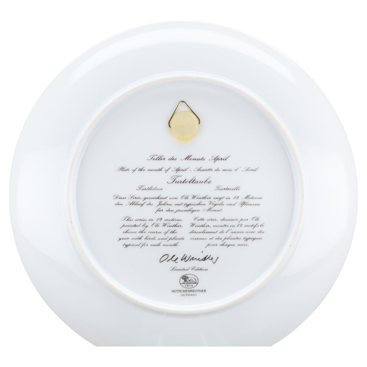 Wandteller mittelgroß April II. Wahl