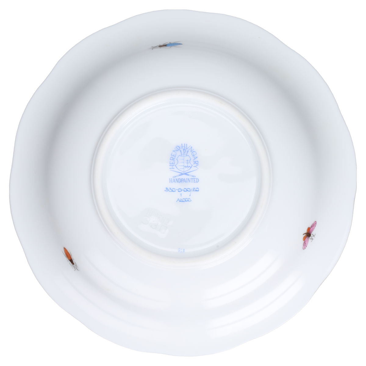 Suppentasse mit Untere und Deckel Modell 744 - Rose gelb