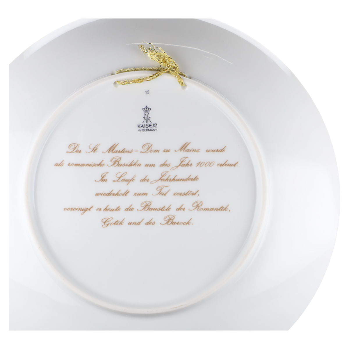 Sammelteller Mainz Marktbrunnen u. Dom