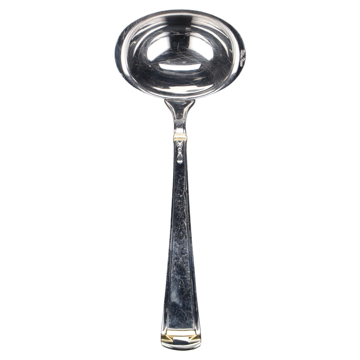 Saucenlöffel teilvergoldet