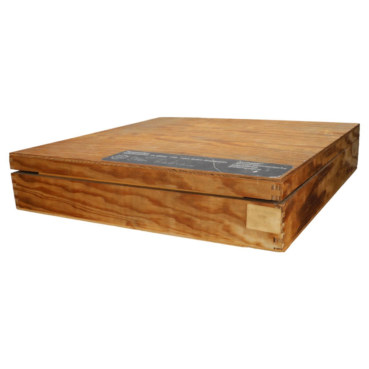 Jahresteller in Glas Ivan Rabuzin 1978 Auflage 376 mit Zertifikat in OVP